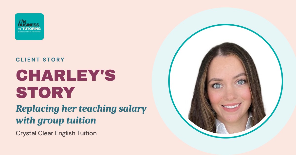 From Head of English to Business Owner: How Charley Replaced Her Teaching Salary